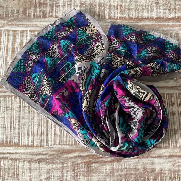 Honey 100% Silk Scarf - Picture 1 of 4